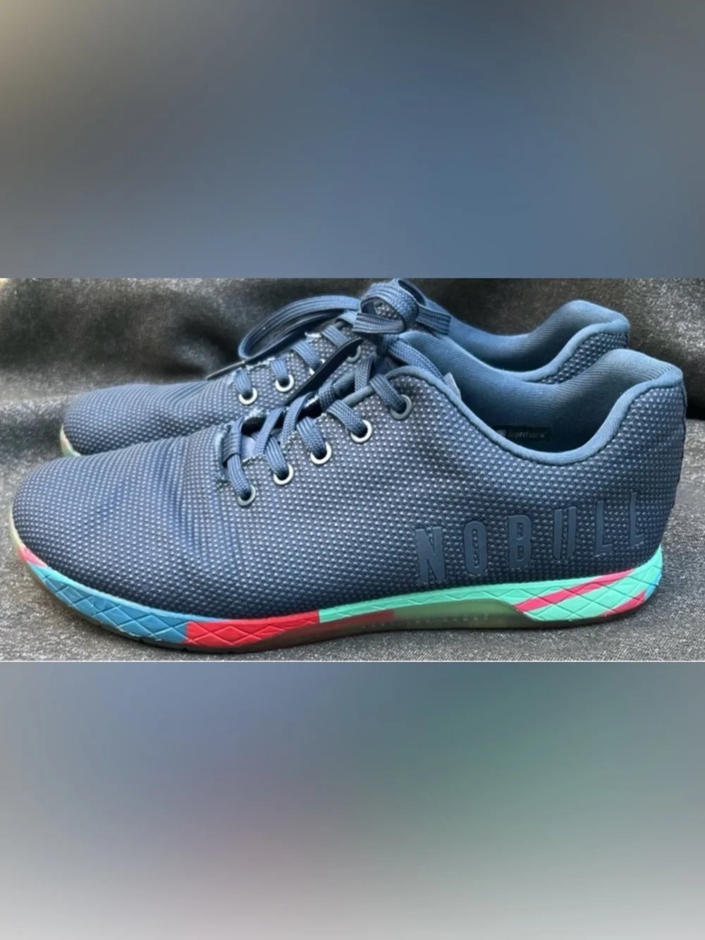 NoBull Blue Trainer Superfabric Shoes Men 11.5 or Women 13 - Picture 3 of 15